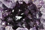 Brilliant Deep-Purple Amethyst Geode - Uruguay #345955-1